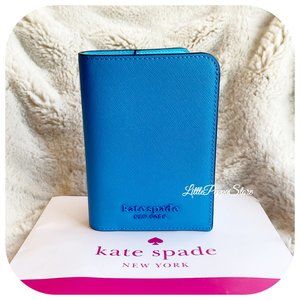 NWT KATE SPADE CAMERON PASSPORT HOLDER BLUE